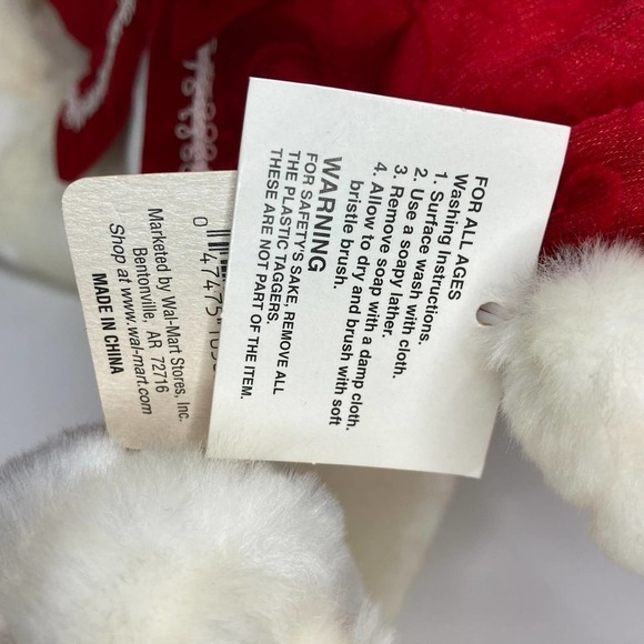 TB Toy Valentine's Day Teddy Bear 11" Plush Red Velvet Top Hat Jacket - Picture 12 of 16